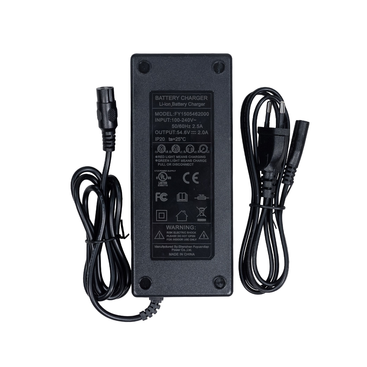 Oplader 48V 2,0A GX16 Æreskontakt