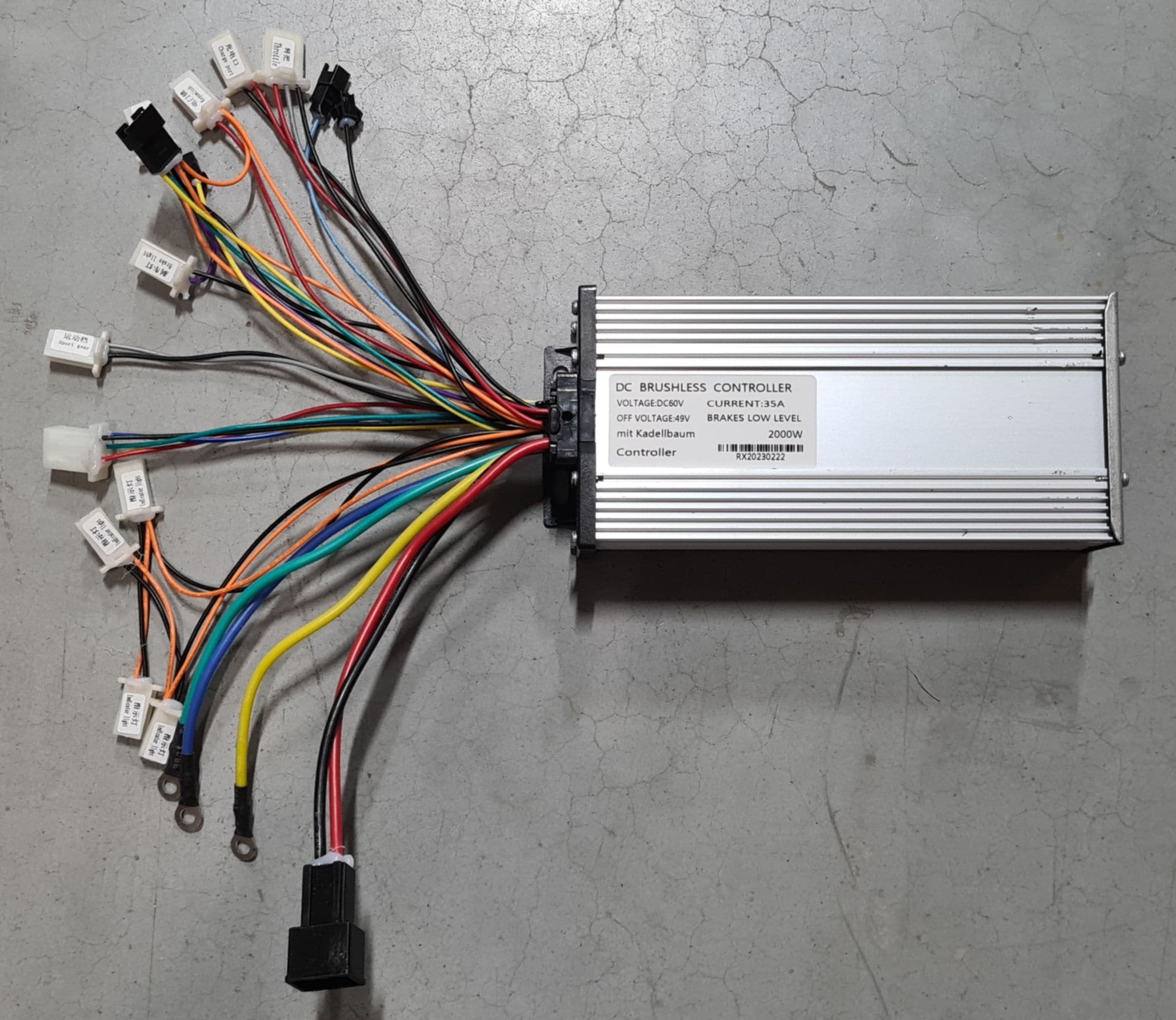 Elektronikboks 2000W 60V Nitrox El-løbehjul - Børsteløs Type B