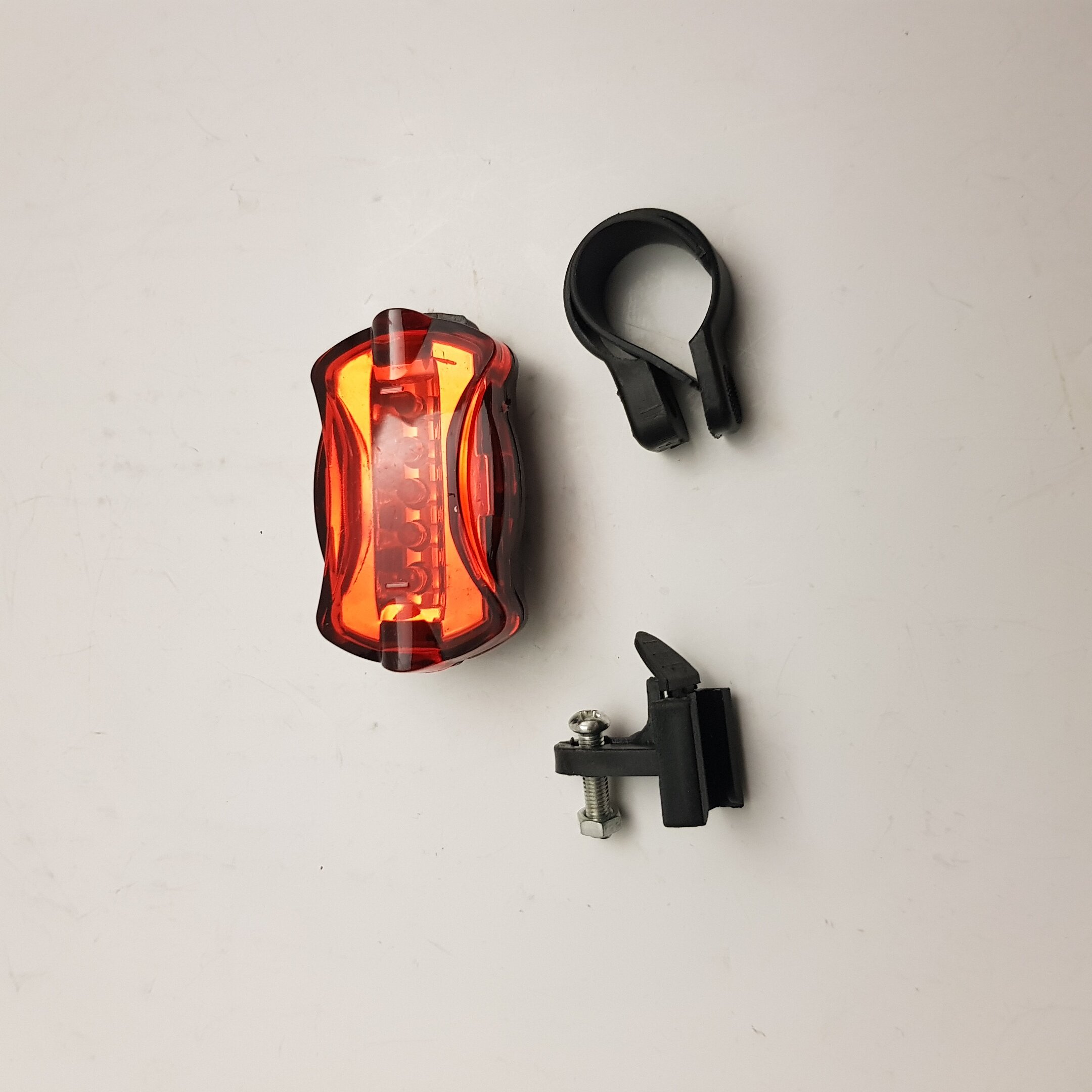 Baglygte diode, til sadelstang
