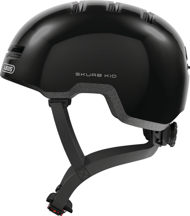 Abus Skurb Kid hjelm, Shiny Black