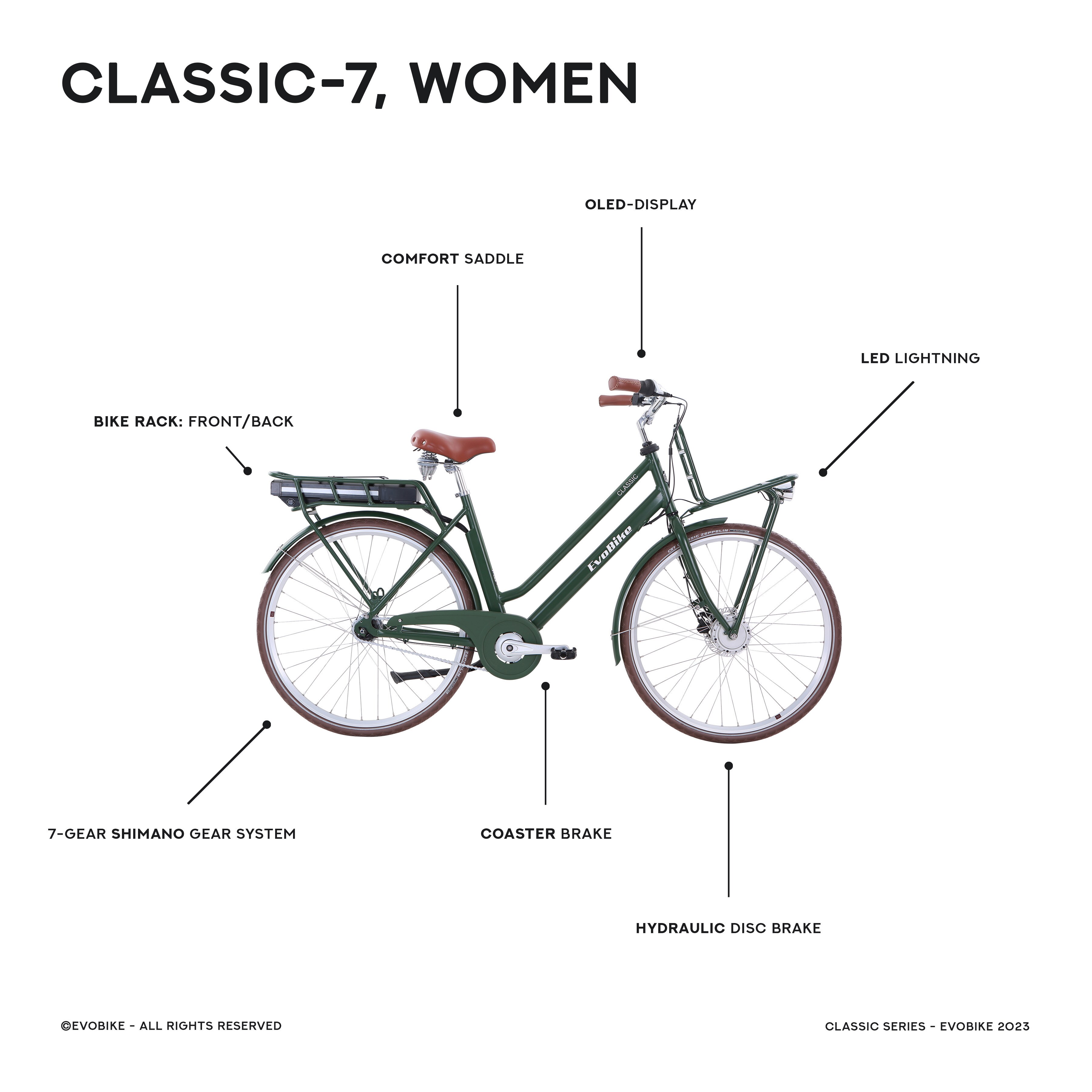 Evobike CLASSIC-7 - Dame